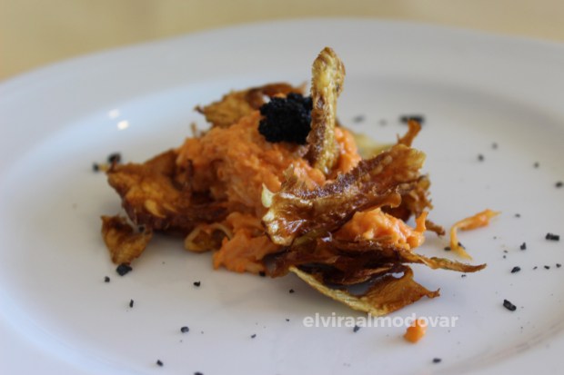 Blog Trip Alcachofa Vega Baja 2017 (c) elviraalmodovar chips de alcachofa de la Vega Baja con marisco